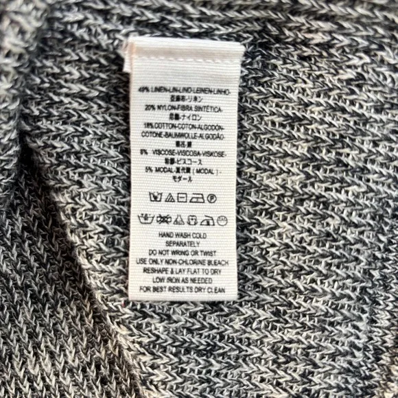 Free People Alana Off The Shoulder Knit Sweater Gray Casual Relaxed Womens M - Picture 5 of 11